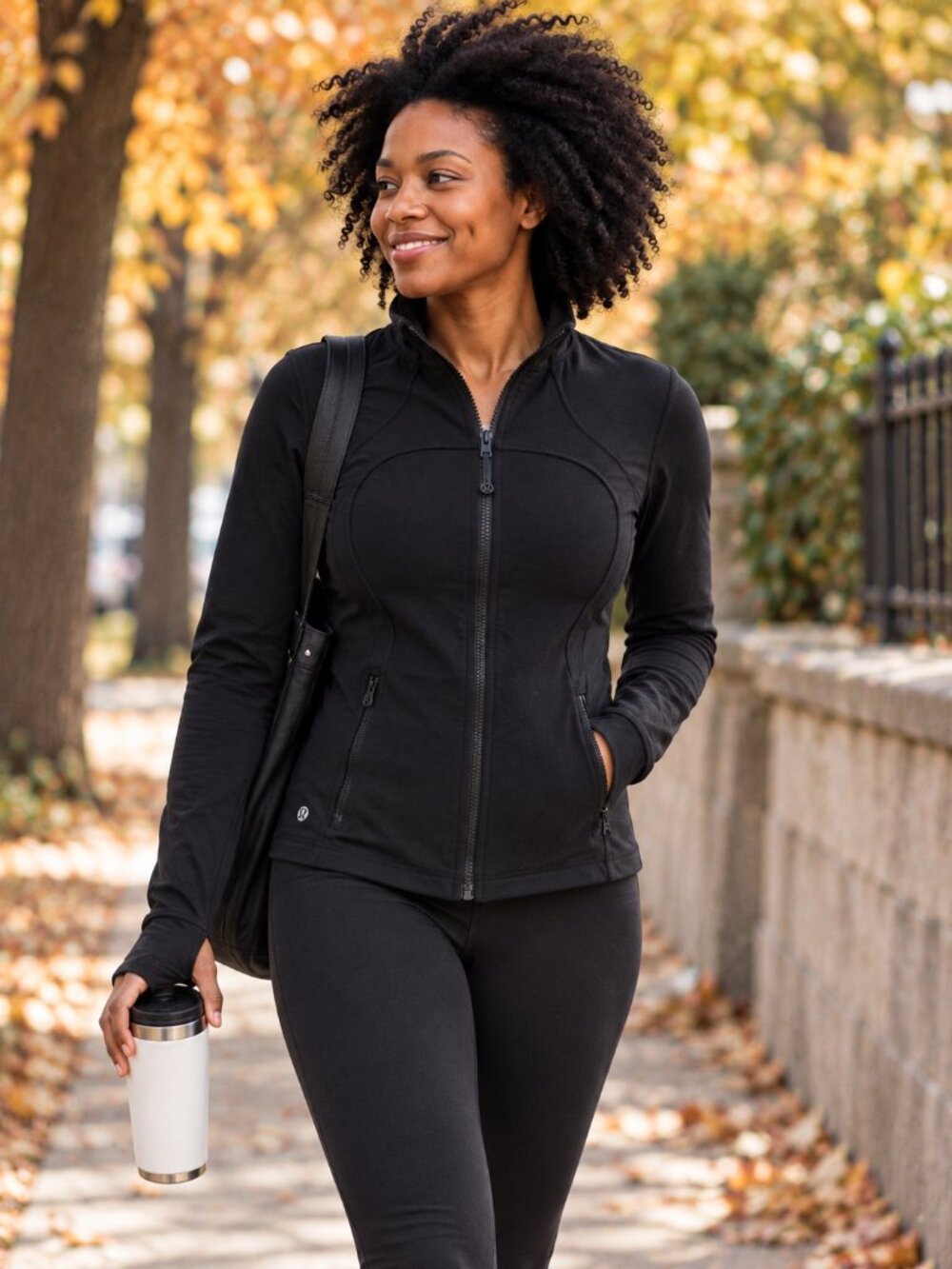 Lululemon Black Nulu Define Jacket Full-Zip Yoga Track Athletic Size 4